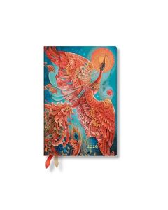 Paperblanks Планер Firebird, Mini, хоризонтален, мека корица, 88 листа, за 2026 година
