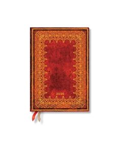 Paperblanks Планер Foiled, Midi, вертикален, мека корица, 88 листа, за 2026 година