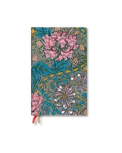 Paperblanks Планер William Morris Pink Honeysuckle, Maxi, хоризонтален, мека корица, 88 листа, за 2026 година