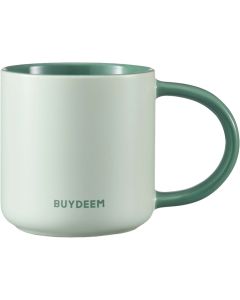 BUYDEEM Ceramic Mug 300 ml, model CD1018, color Cozy Greenish