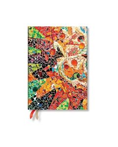 Paperblanks Планер Gaudi's Sun, Midi, вертикален, твърда корица, 80 листа, за 2026 година