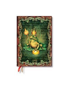 Paperblanks Планер Frog Prince, Midi, Verso, твърда корица, 80 листа, за 2026 година
