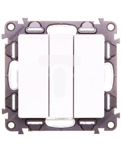 ТРОЕН ЕДНОПОЛЮСЕН КЛЮЧ 10 AX 250 V~ VALENA LIFE LEGRAND - БЯЛ
