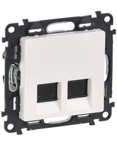 РОЗЕТКА 2xRJ45 CAT 6A. STP VALENA LIFE LEGRAND - БЯЛ