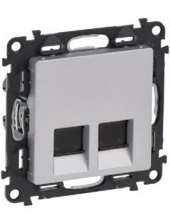ДВОЙНА КОМПЮТЪРНА РОЗЕТКА RJ45 CAT 5Е. UTP VALENA LIFE LEGRAND - КРЕМ