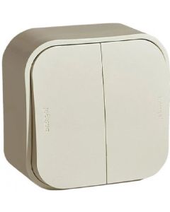 СЕРИЕН КЛЮЧ ЗА ОТКРИТ МОНТАЖ FORIX LEGRAND - КРЕМ