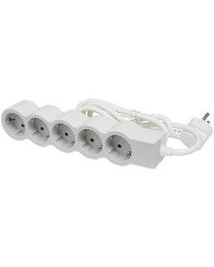 РАЗКЛОНИТЕЛ 5х ШУКО С КАБЕЛ 1,5м LEGRAND - БЯЛ/СИВ