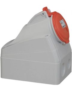 ЗА ОТКРИТ МОНТАЖ IP44 3P+N+E,32A 380/415V LEGRAND - СИВ/ЧЕРВЕН
