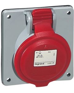 ЗА ТАБЛО IP44 3P+N+E, 32A 380/415V LEGRAND - СИВ/ЧЕРВЕН