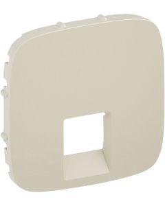 ЛИЦЕВ ПАНЕЛ ЗА RJ45/11 РОЗЕТКА С ЕДИН ИЗВОД VALENA ALLURE LEGRAND - КРЕМ