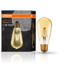 VINTAGE 1906 LED CL Edison FIL GOLD 36/4,5W/825 E2 LEDVANCE