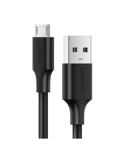 КАБЕЛ USB А/micro USB, 1М UGREEN - ЧЕРЕН