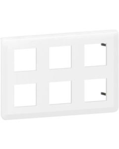 ЛИЦЕВА РАМКА ШУКО 2Х6M LGR 78832L MOSAIC LEGRAND - БЯЛ