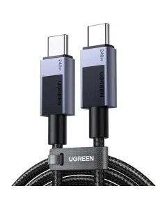 USB-C КЪМ USB-C КАБЕЛ ЗА ДАННИ И ЗАРЕЖДАНЕ 240W PD 3.1 – 2 м (LP513) UGREEN - СИВ