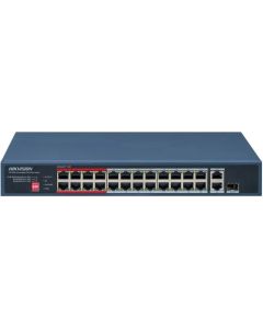 PoE Суич  HikVision DS-3E0326P-E/M(C), 24x100Mbps+1xGgbit Combo+2xRJ45 Uplink