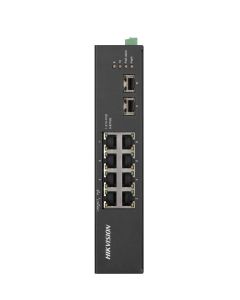 PoE Суич HikVision DS-3T0510HP-E/HS, 6 × gigabit PoE RJ45 ports, 2 × gigabit Hi-PoE RJ45 ports and 2 × gigabit SFP