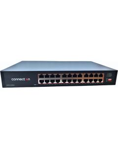 Суич Connect On 24-port 10/100Mbps, неуправляем, Rackmount
