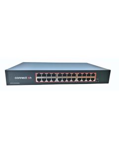 Суич Connect On 24-port 10/100/1000Mbps, неуправляем, Rackmount