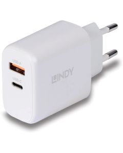 LINDY LNY-73428 :: USB Type A & C GaN зарядно, 65W