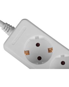 LINDY LNY-73100 :: 3-портов разклонител, Schuko, бял