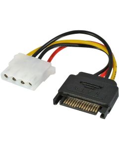 LINDY LNY-70396 :: Захранващ кабел, SATA към LP4, 0.15 м