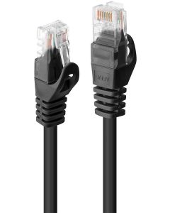 LINDY LNY-48191 :: UTP мрежов кабел, Cat. 6, черен, 0.5 м