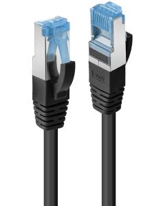 LINDY LNY-47412 :: SFTP мрежов кабел, TPE jacket, Cat. 6А, черен, 1.0 м