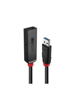 LINDY LNY-43403 :: USB 3.0 активен удължител, slim, 10.0 м