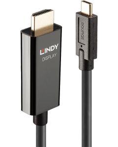 LINDY LNY-43317 :: USB Type C към HDMI® 4K60 адаптерен кабел с HDR, M-M, черен, 10.0 м