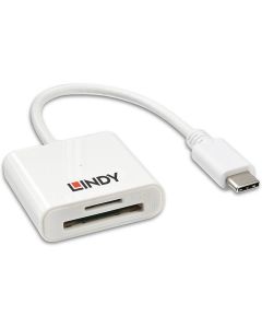 USB 3.2 картов четец LINDY, Type C, SD Card Reader