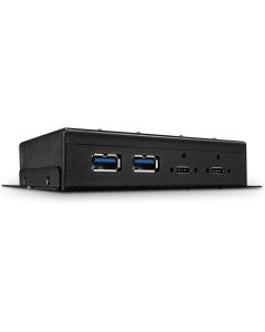LINDY LNY-43094 :: 4-портов USB 3.2 Gen 2 Type C хъб, метален