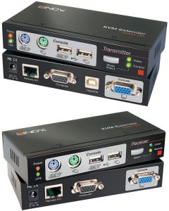 LINDY LNY-39378 :: VGA, USB & PS-2 KVM екстендър, Cat. 6, 300.0 м