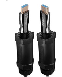 LINDY LNY-38528 :: Подсилен оптичен хибриден HDMI 8K60 кабел, черен, 15.0 м