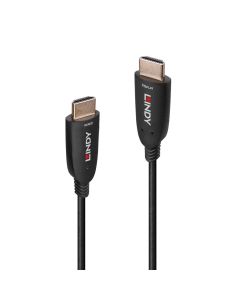 LINDY LNY-38518 :: Оптичен хибриден HDMI 8K60 кабел, черен, 100.0 м