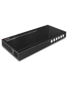 LINDY LNY-38338 :: 5-портов HDMI - DisplayPort - Type C екстендър, Cat. 6, 70.0 м, предаващ модул