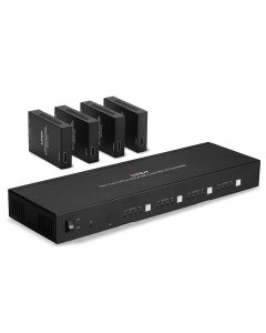 LINDY LNY-38328 :: 4x4 HDMI 4K60 & IR Matrix екстендър, Cat. 6, 70.0 м