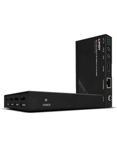 LINDY LNY-38139 :: Видео екстендър, HDMI 4K30, Cat. 6, IR & RS-232, PoC захранване, 70.0 м