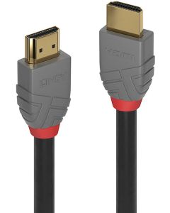 LINDY LNY-36969 :: HDMI 2.0 кабел, Anthra Line, 4K, 60Hz, A-A, M-M, черен, 20.0 м