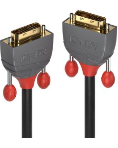 LINDY LNY-36227 :: DVI-D Dual Link SLD кабел, М-М, Anthra Line, черен, 15.0 м