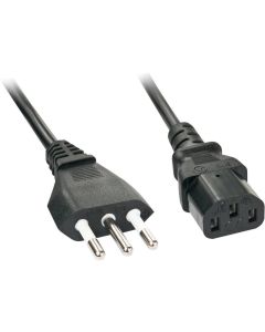 LINDY LNY-30414 :: Захранващ кабел, IT към C13, 3.0 м