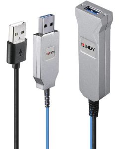 LINDY LNY-43345 :: USB 3.0 оптичен кабел, 30.0 м
