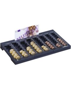 Durable Монетник Uroboard, в евро, L, пластмасов, черен