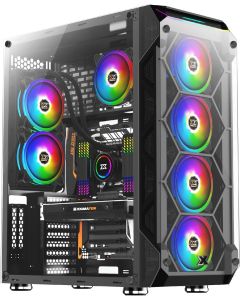 Xigmatek кутия Case EATX - Overtake - 6 ARGB Fans