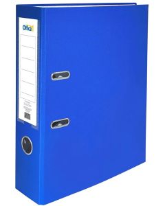 Office 1 Класьор, 8 cm, PP, несглобен, син, 50 броя