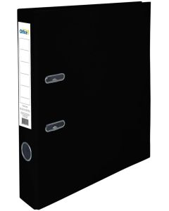 Office 1 Класьор, 5 cm, PP, несглобен, черен, 50 броя