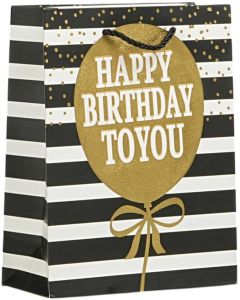 Подаръчна торбичка Happy Birthday, 18 х 23 х 8 cm, балон