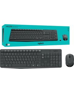 Комплект безжична клавиатура и мишка LOGITECH MK235