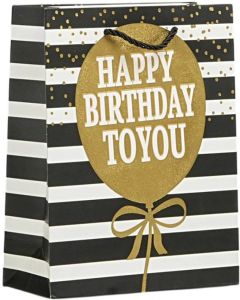 Подаръчна торбичка Happy Birthday, балон, 26 х 32 х 10 cm