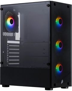 1stPlayer Кутия Case ATX - Fire Dancing V2-A RGB v2 - 4 fans included