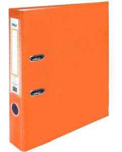 Office 1 Класьор, 5 cm, PP, с метален кант, несглобен, оранжев, 50 броя